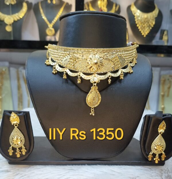 1 Gram Gold Plated IIY Indo-Arabic Choker Set