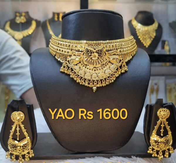 1 Gram Gold Plated YAO Ghungru Choker Set