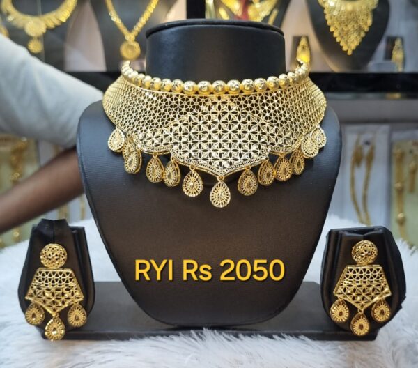 1 Gram Gold Plated RYI Choker Set