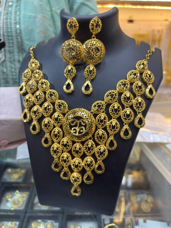 1 Gram Gold Plated Short Turkish Necklace