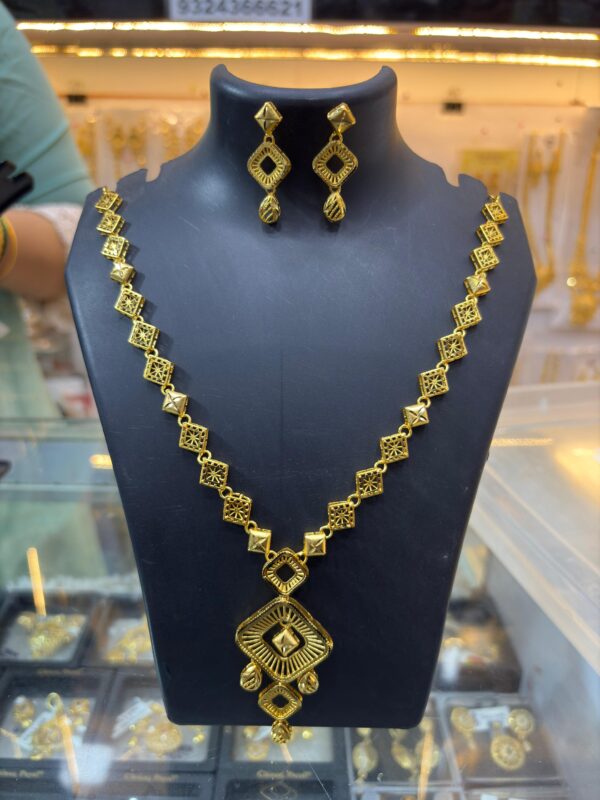 1 Gram Gold Plated Short Turkish Necklace