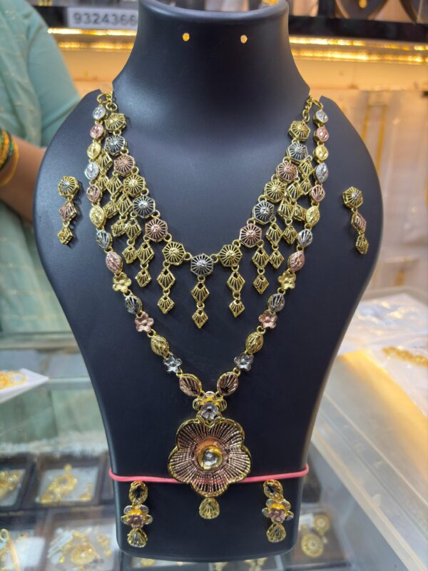 1 Gram Gold Plated Short Turkish Necklace