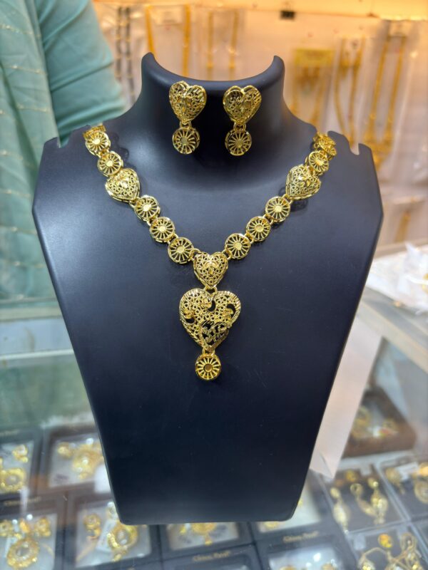 1 Gram Gold Plated Short Turkish Necklace