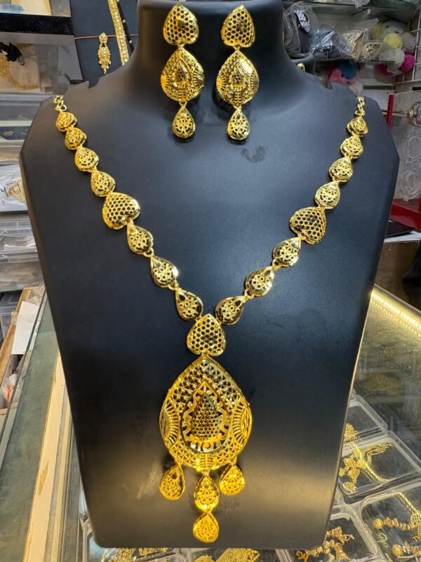 1 Gram Gold Plated Short Turkish Necklace