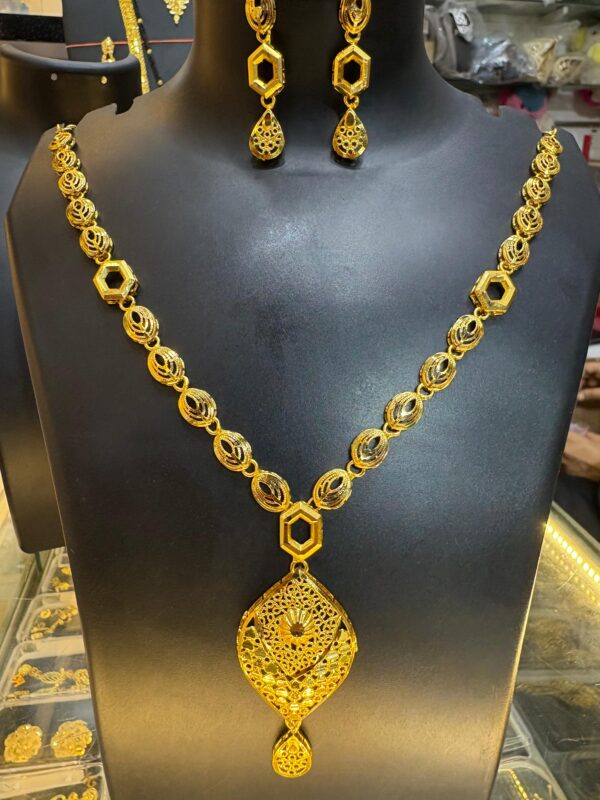 1 Gram Gold Plated Short Turkish Necklace