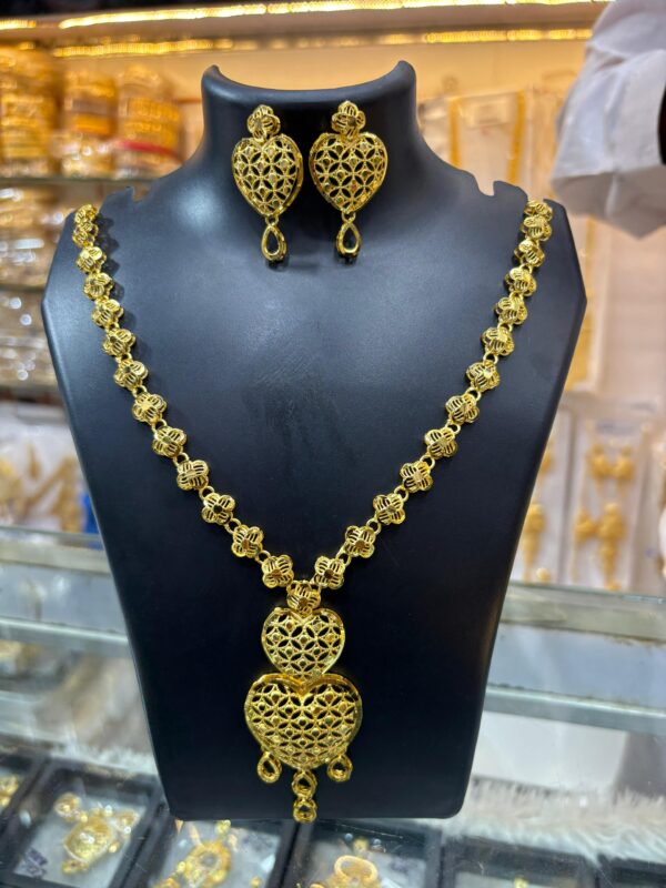 1 Gram Gold Plated Short Turkish Necklace