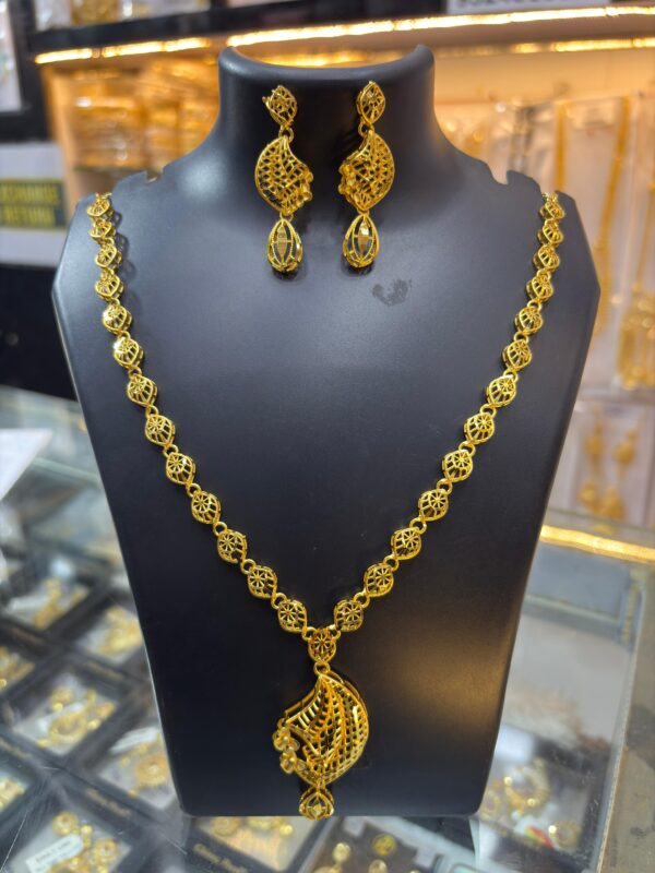 1 Gram Gold Plated Short Turkish Necklace