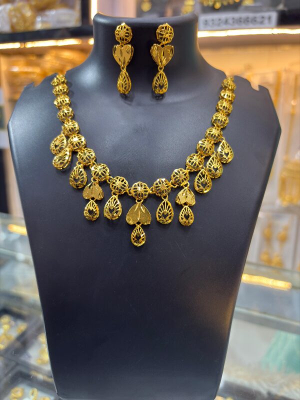 1 Gram Gold Plated Short Turkish Necklace