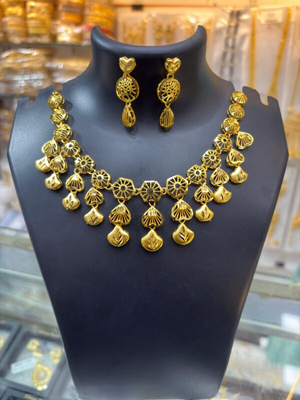 1 Gram Gold Plated Short Turkish Necklace